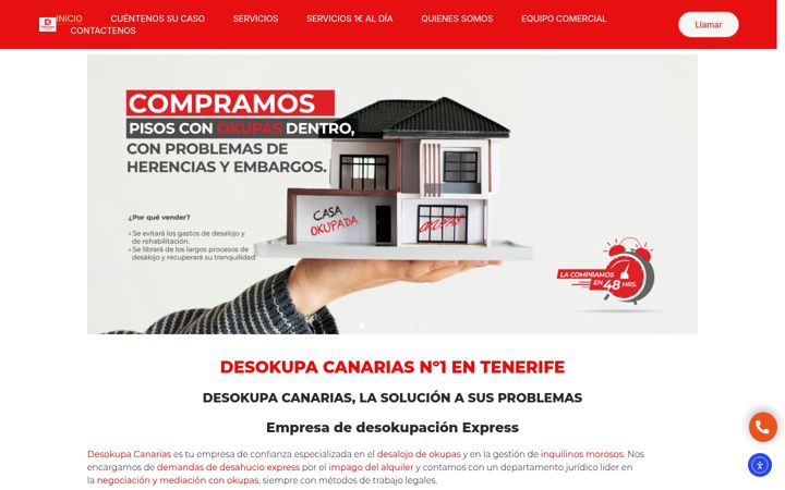 Screenshot of desokupatenerife.org