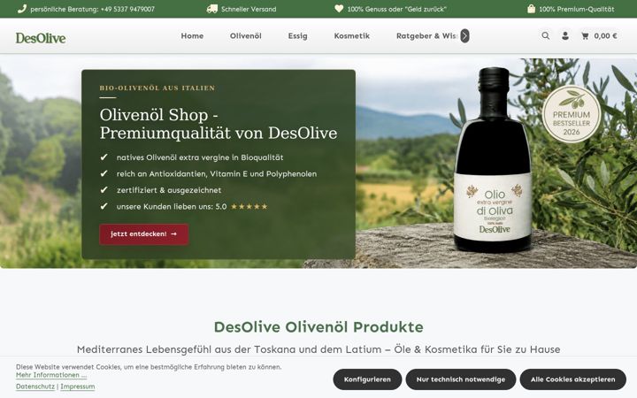 Screenshot stránky desolive.de