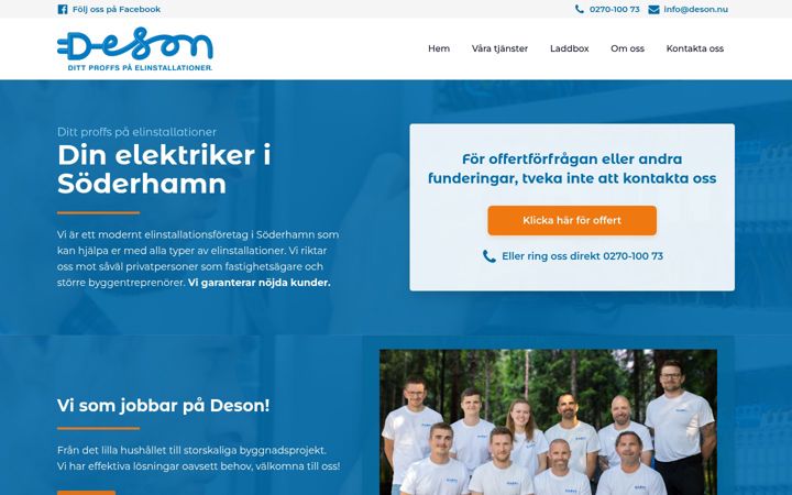 Screenshot of deson.nu