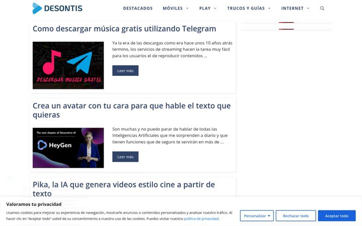 Screenshot of desontis.com