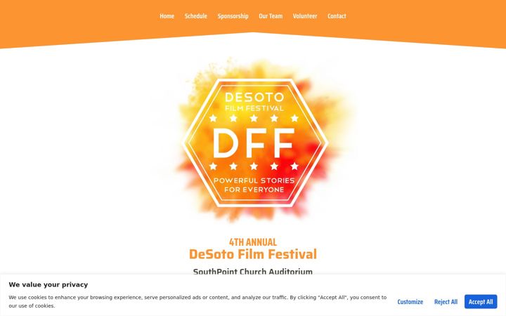 Screenshot of desotofilmfestival.com