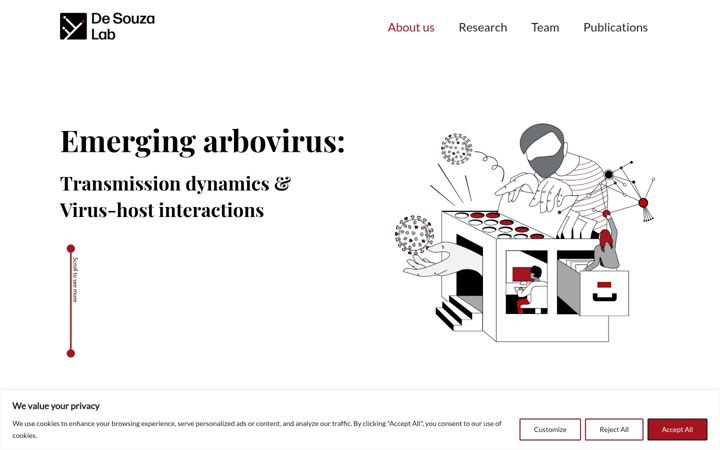 Screenshot of desouzalab.com