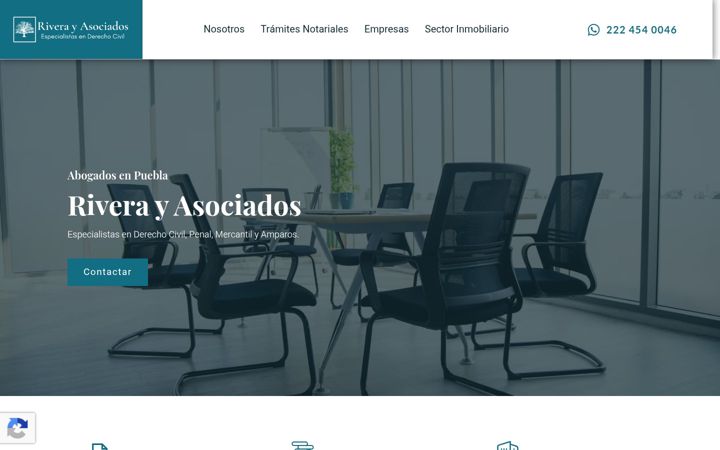 Screenshot of despacho-rivera.com