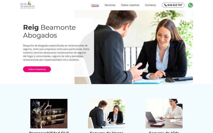 Screenshot of despachoabogadosenbilbao.com