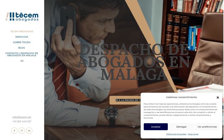 Screenshot of despachoabogadosmalaga.com