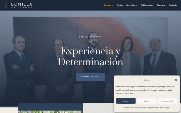Screenshot of despachobonilla.com