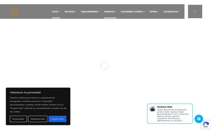 Screenshot of despachojuridicoggd.com
