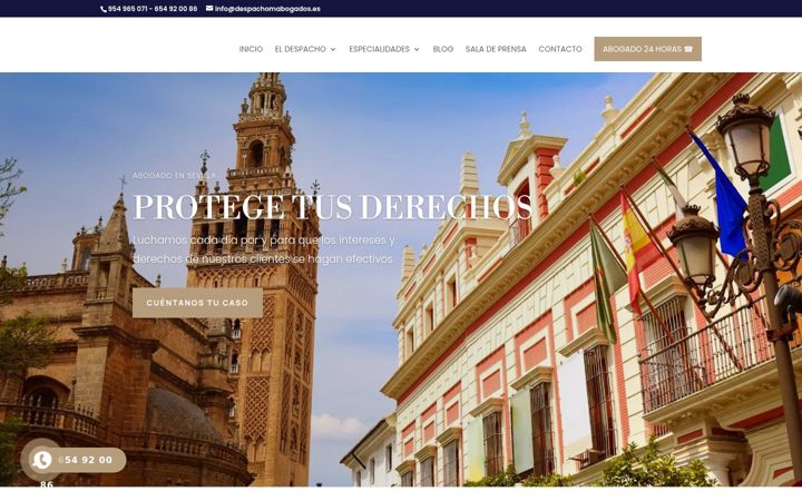 Screenshot di despachomabogados.es