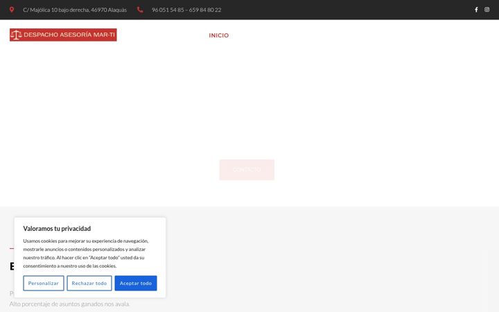 Screenshot stránky despachomarti.es