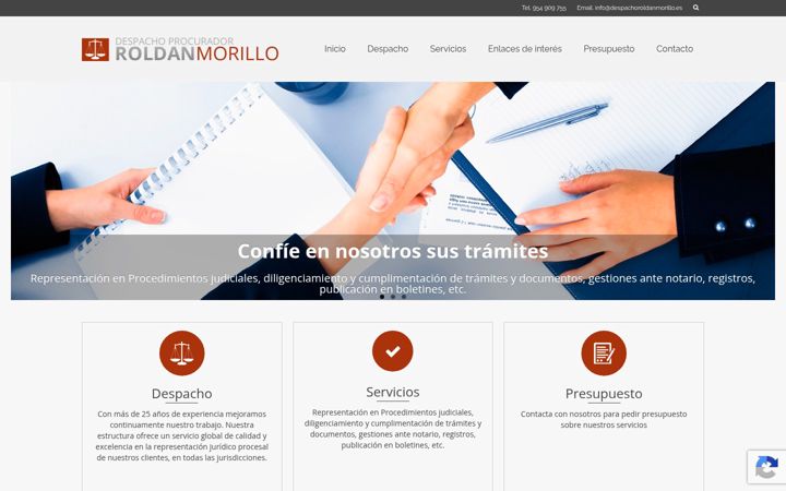 Screenshot di despachoroldanmorillo.es