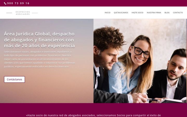 Screenshot di despachosasociados.es