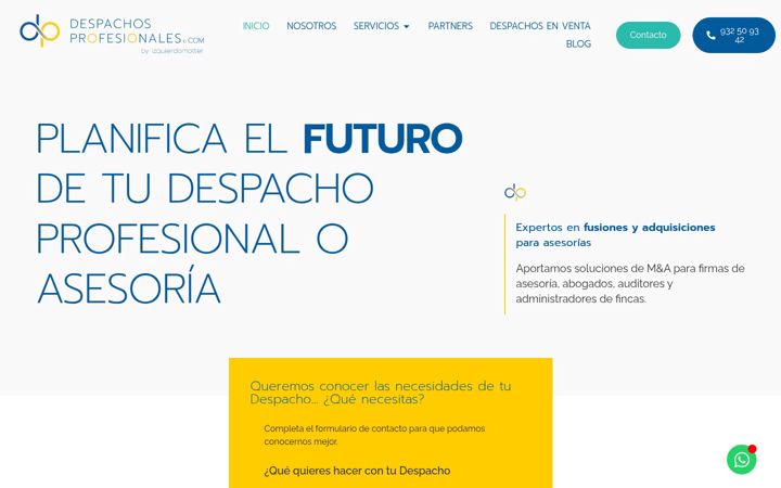 Screenshot of despachosprofesionales.com