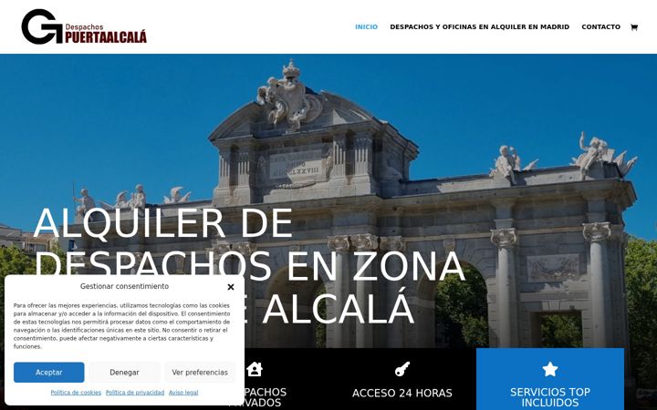 Screenshot of despachospuertaalcala.com
