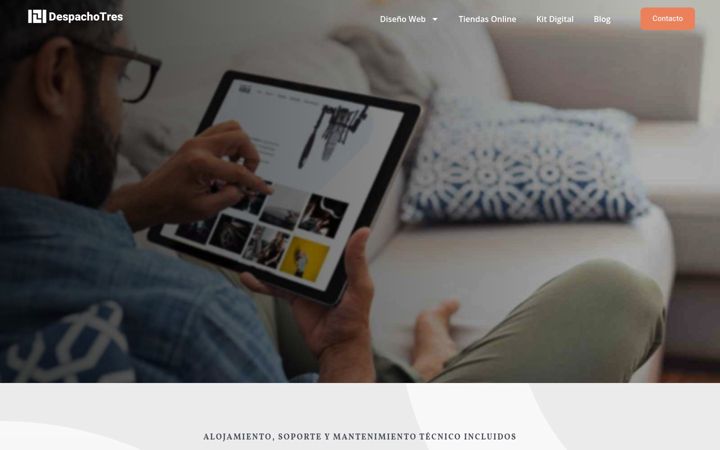 Screenshot of despachotres.com