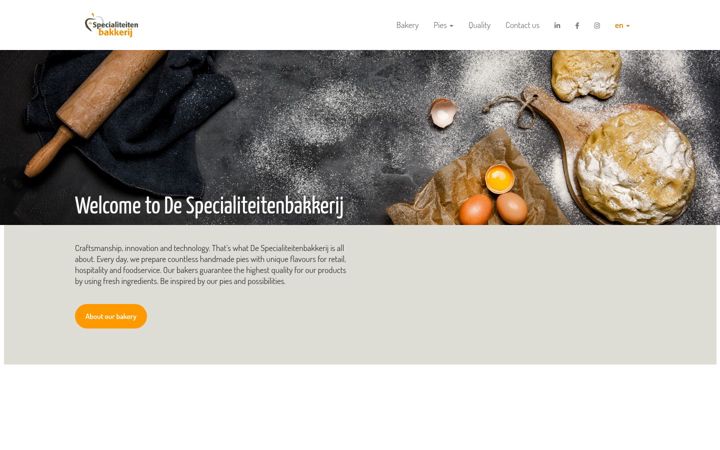 Screenshot of despecialiteitenbakkerij.nl