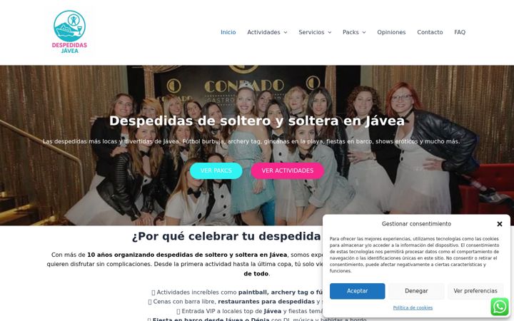 Screenshot di despedidasjavea.es