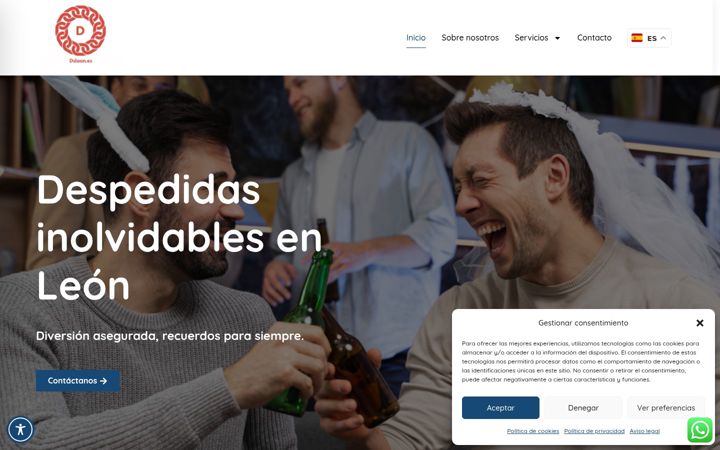 Captură de ecran a despedidasolteroleon.net