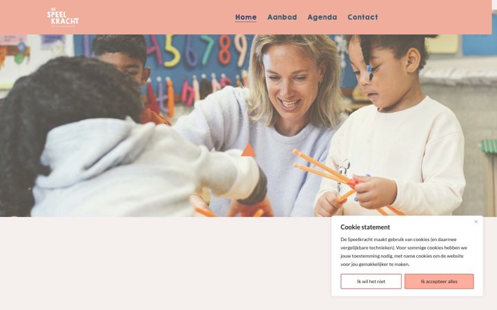 Screenshot of despeelkracht.nl