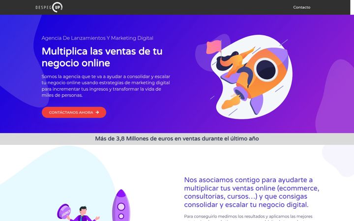 Screenshot of despegup.com