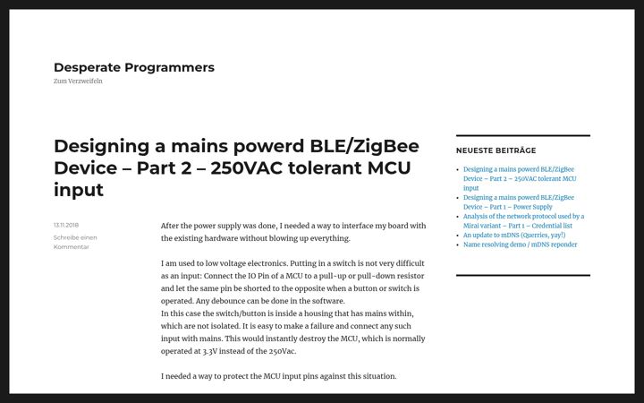 Screenshot of desperate-programmers.com