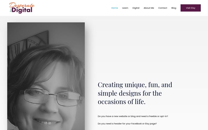 Screenshot of desperatefordigital.com