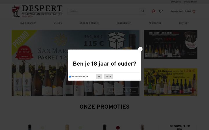 Screenshot of despert.be