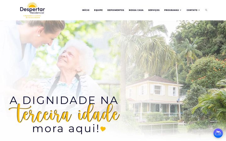 Ekraanipilt saidist despertarresidencial.com.br