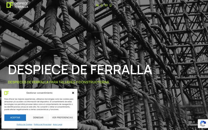 Screenshot of despieceferralla.com