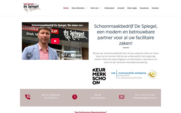 Ekrānuzņēmums no despiegelhaarlem.eu
