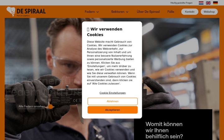 Screenshot of despiraal.de