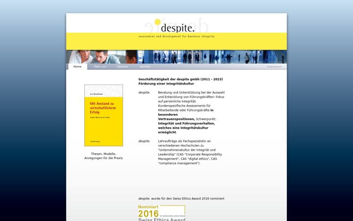 Screenshot of despite-gmbh.ch