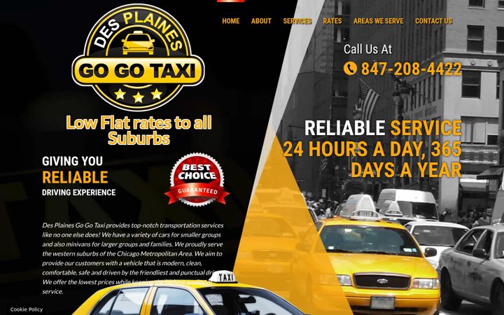 Screenshot of desplainesgogotaxi.com