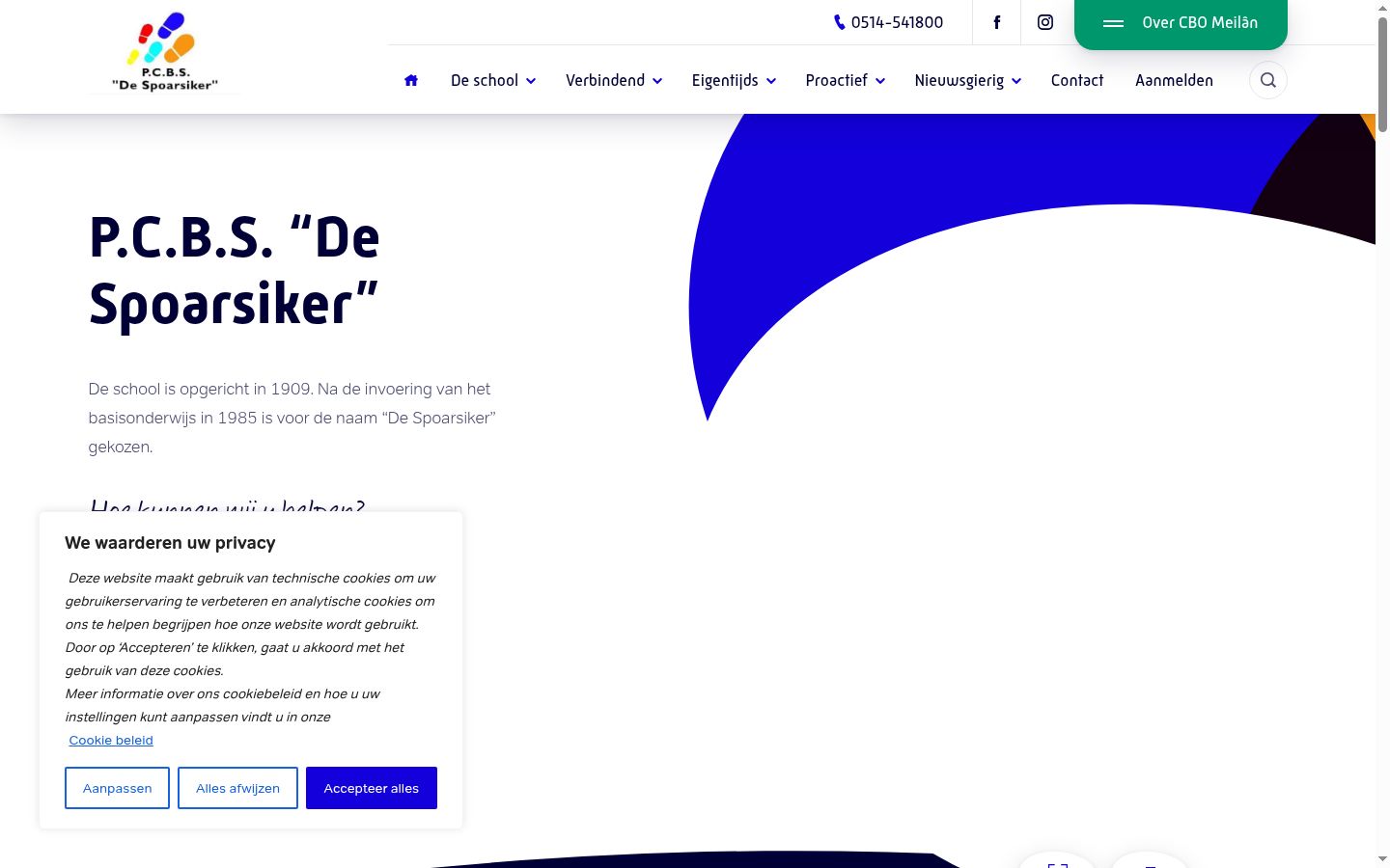 Capture d'écran de la bannière de consentement affichée avant toute interaction