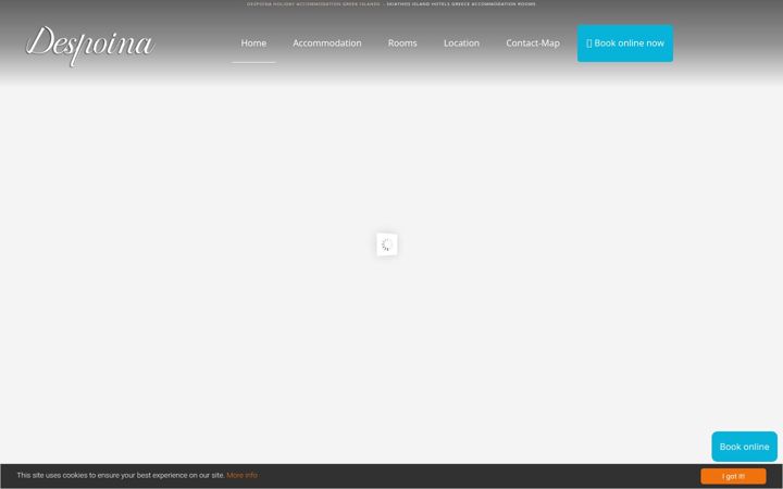 Screenshot of despoina-skiathos.com