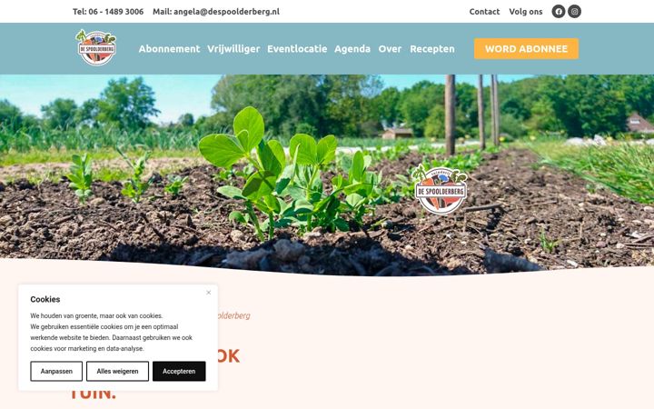 Snímek obrazovky despoolderberg.nl