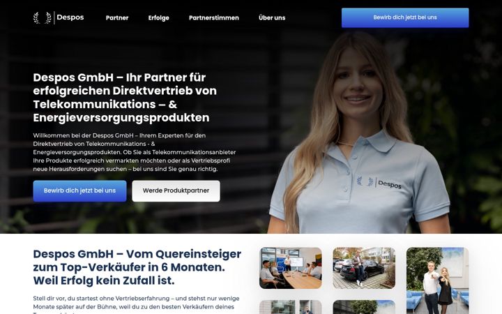 Screenshot of despos.de