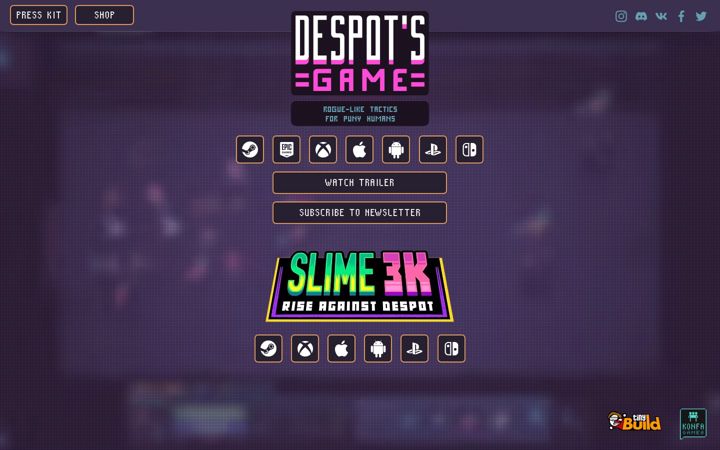 Screenshot of despotsgame.com