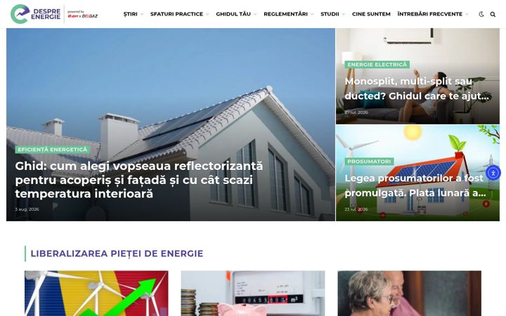 Screenshot of despre-energie.ro