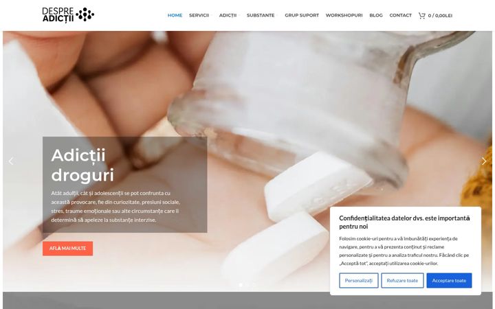 Screenshot of despreadictii.ro