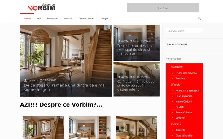 Screenshot of desprecevorbim.ro