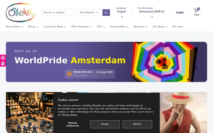Screenshot of desprookjeswinkel.be
