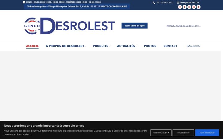 Screenshot of desrolest.fr