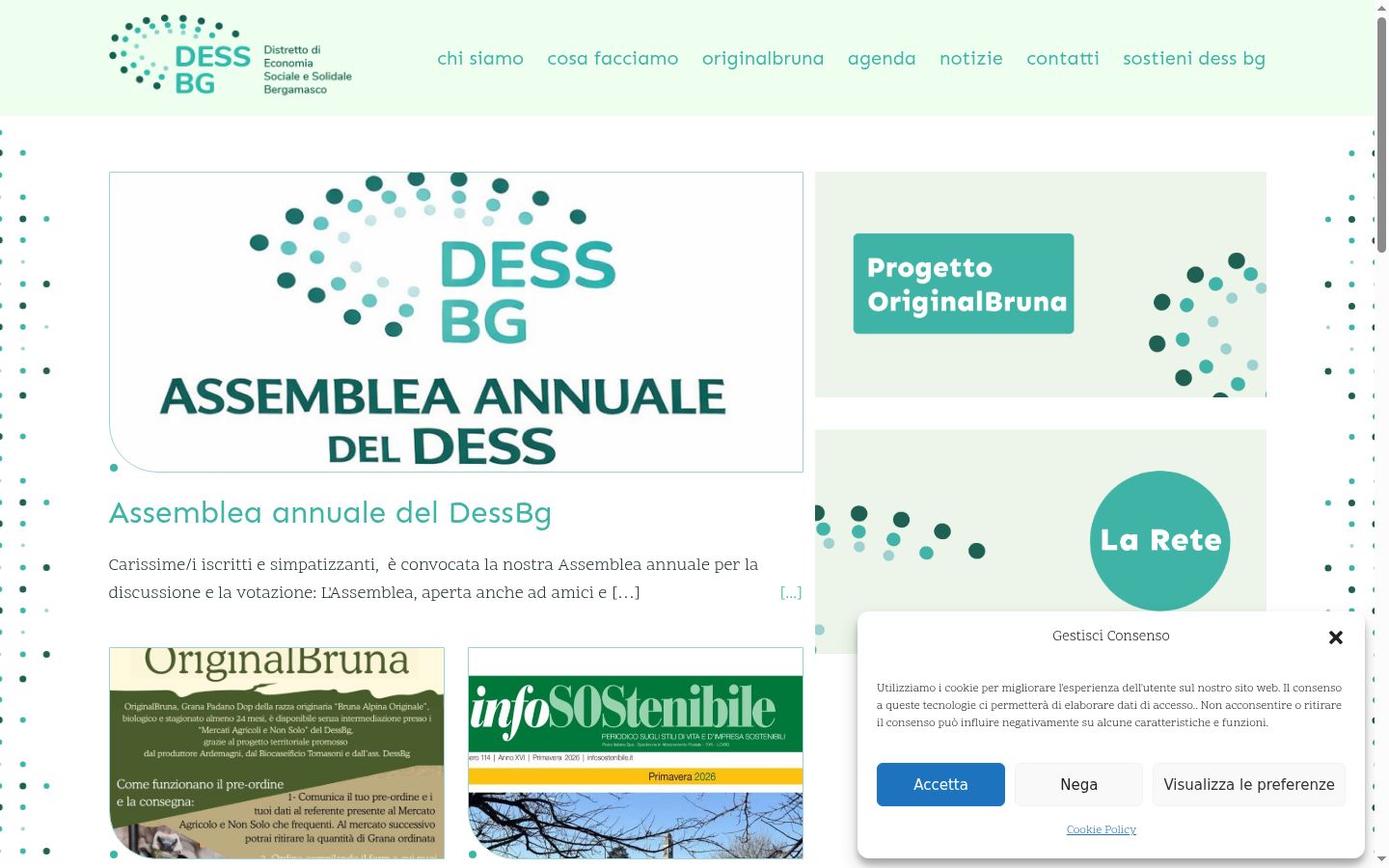 Captura de ecrã do banner de consentimento apresentado antes de qualquer interação