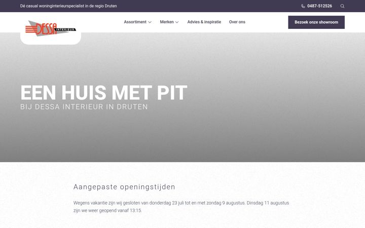 Screenshot ta' dessa-interieur.nl