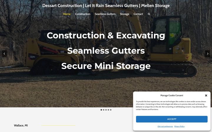 Screenshot of dessartconstruction.com