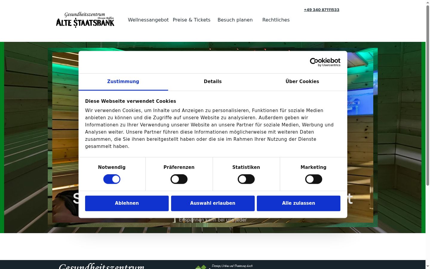 Sutikimo reklamjuostės, rodytos prieš bet kokią sąveiką, ekrano kopija