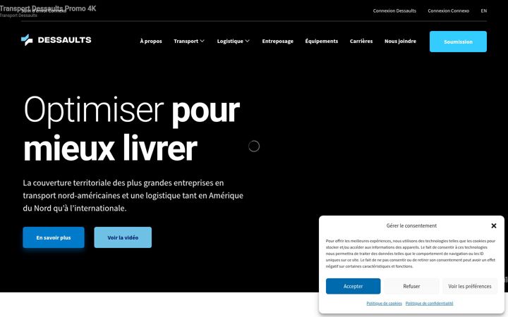 Screenshot von dessaults.ca