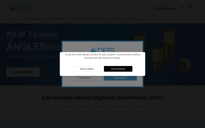 Screenshot of dessdental.com