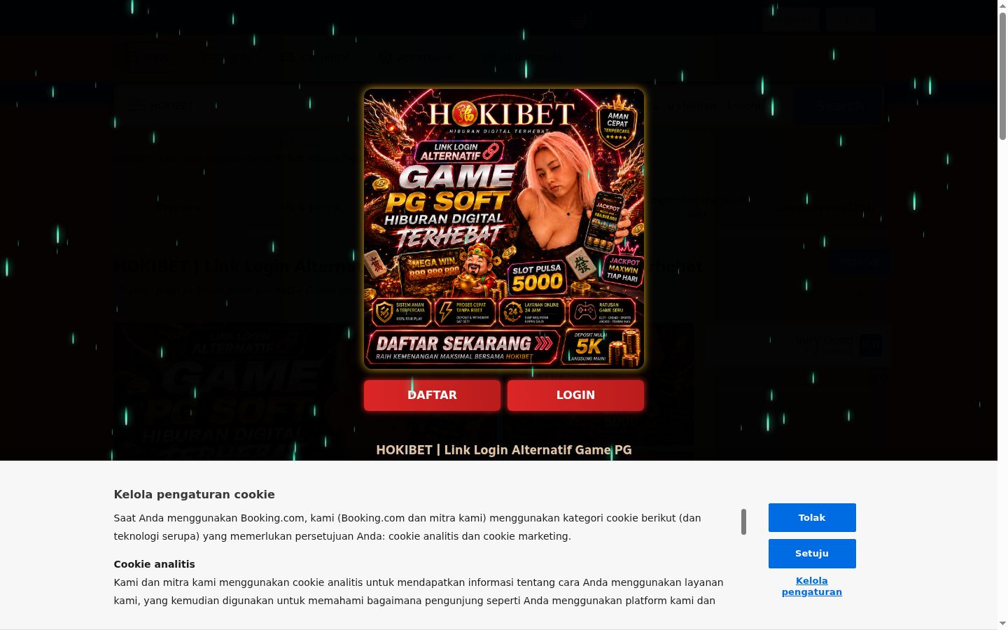 Screenshot des Einwilligungsbanners vor jeglicher Interaktion