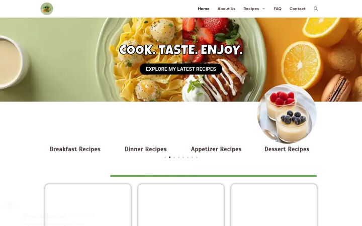 Screenshot of dessertrecipesblog.de
